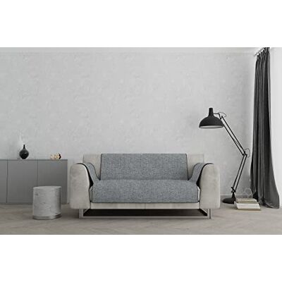 Italian Bed Linen COMFORT antypoślizgowe pokrowce na sofę wykonane we Włoszech, ciemny szary, 2 Maxi Italian Bed Linen COMFORT antypoślizgowe pokrowce na sofę wykonane we Włoszech, ciemny szary, 2 Maxi