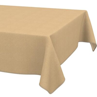 ANRO Obrus zmywalny Beżowy wygląd lnu z obszyciem 240x140 cm ogrodowy z obszytą krawędzią – plamoodporny i wodoodporny, łatwy w pielęgnacji – można prać w 30 °C ANRO Obrus zmywalny Beżowy wygląd lnu z obszyciem 240x140 cm ogrodowy z obszytą krawędzią – plamoodporny i wodoodporny, łatwy w pielęgnacji – można prać w 30 °C