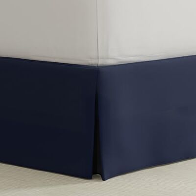 Bed Maker's Spódnica łóżkowa, narzuta z mikrofibry, niewymagająca podnoszenia materaca, klasyczny styl, łatwa w pielęgnacji, odporna na zagniecenia, tradycyjna długość 35 cm, Full Size, granatowa Bed Maker's Spódnica łóżkowa, narzuta z mikrofibry, niewymagająca podnoszenia materaca, klasyczny styl, łatwa w pielęgnacji, odporna na zagniecenia, tradycyjna długość 35 cm, Full Size, granatowa