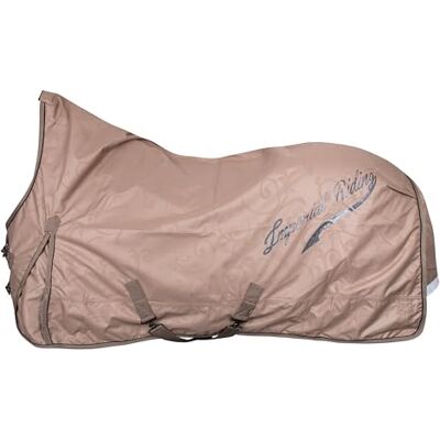 Imperial Riding IRH Super-Dry koc outdoorowy, 50 g, wodoszczelny i oddychający, podszewka nylonowa 600D, lekka kołdra zimowa dla koni, szlachetny design i wygodne dopasowanie, cappuccino, 145 Imperial Riding IRH Super-Dry koc outdoorowy, 50 g, wodoszczelny i oddychający, podszewka nylonowa 600D, lekka kołdra zimowa dla koni, szlachetny design i wygodne dopasowanie, cappuccino, 145