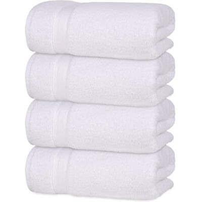 All Design Towels Szybkoschnące 4 białe ręczniki do rąk wysoce chłonne 100% turecka bawełna idealny lekki ręcznik do łazienki, kuchni, gości, basenu, siłowni, kempingu, podróży, akademika, prysznica All Design Towels Szybkoschnące 4 białe ręczniki do rąk wysoce chłonne 100% turecka bawełna idealny lekki ręcznik do łazienki, kuchni, gości, basenu, siłowni, kempingu, podróży, akademika, prysznica