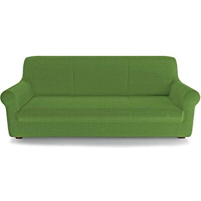 PETTI Artigiani Italiani Ochraniacz, pokrowce na krzesła, zielone, pokrowce na sofy, tkanina liniowa, 100% Made in Italy (80 do 120 cm) PETTI Artigiani Italiani Ochraniacz, pokrowce na krzesła, zielone, pokrowce na sofy, tkanina liniowa, 100% Made in Italy (80 do 120 cm)