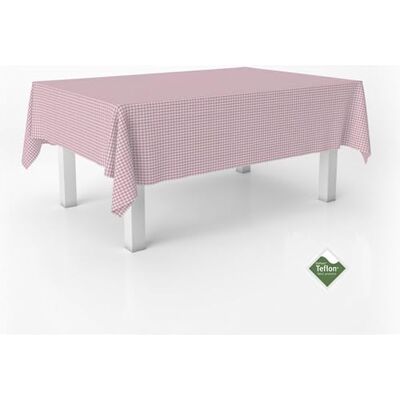ECOMMERC3 Vichy obrus na stół prostokątny rozmiar 220 x 140 cm Vichy wyjątkowo miękki i wodoodporny obrus różowy ECOMMERC3 Vichy obrus na stół prostokątny rozmiar 220 x 140 cm Vichy wyjątkowo miękki i wodoodporny obrus różowy
