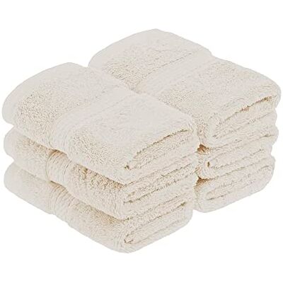 Superior 6 sztuk bawełnianych ręczników toaletowych 900 g/m2, kremowy kolor Superior 6 sztuk bawełnianych ręczników toaletowych 900 g/m2, kremowy kolor