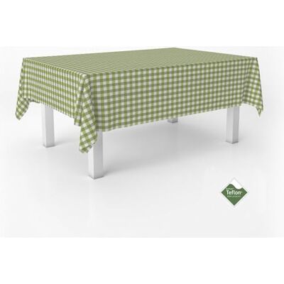 ECOMMERC3 Vichy obrus na stół prostokątny rozmiar 300 x 140 cm Vichy w dotyku wyjątkowo miękki i wodoodporny obrus pistacjowy ECOMMERC3 Vichy obrus na stół prostokątny rozmiar 300 x 140 cm Vichy w dotyku wyjątkowo miękki i wodoodporny obrus pistacjowy