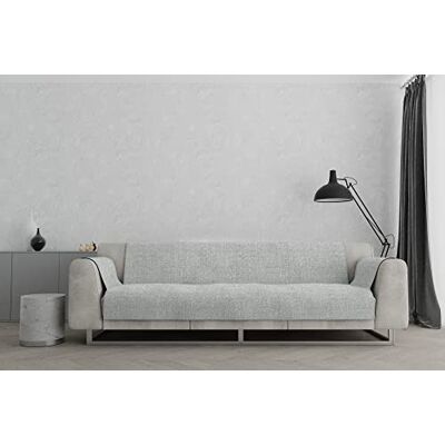 Italian Bed Linen COMFORT antypoślizgowe pokrowce na sofę wykonane we Włoszech, jasny szary, 4 miejsca Italian Bed Linen COMFORT antypoślizgowe pokrowce na sofę wykonane we Włoszech, jasny szary, 4 miejsca