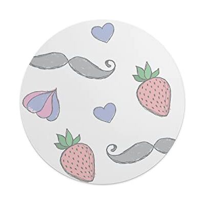 Questo Casa , Okrągły Drukowane Cyfrowo Podkładka Pod Mysz, Antypoślizgowa Podstawa, Średnica: 22 Cm Questo Casa , Okrągły Drukowane Cyfrowo Podkładka Pod Mysz, Antypoślizgowa Podstawa, Średnica: 22 Cm