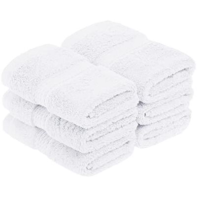 Superior Zestaw ręczników, bawełna, biały, 6 szt. twarz Superior Zestaw ręczników, bawełna, biały, 6 szt. twarz