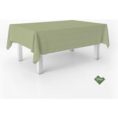 ECOMMERC3 Vichy obrus na stół prostokątny rozmiar 240 x 140 cm Vichy w dotyku wyjątkowo miękki i wodoodporny obrus pistacjowy ECOMMERC3 Vichy obrus na stół prostokątny rozmiar 240 x 140 cm Vichy w dotyku wyjątkowo miękki i wodoodporny obrus pistacjowy