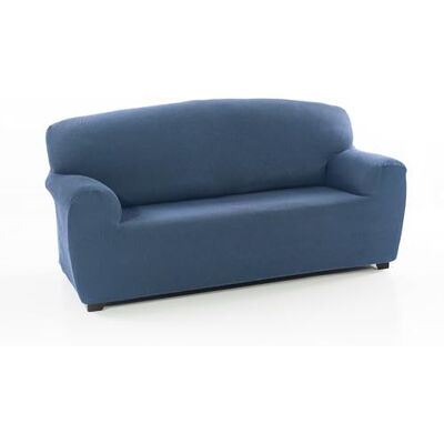MAXIFUNDAS FUNDAS DE SOFA & CHAISE LONGUE POKŁADY Elastyczna poszewka na sofę Strada 4 kwadraty Celeste MAXIFUNDAS FUNDAS DE SOFA & CHAISE LONGUE POKŁADY Elastyczna poszewka na sofę Strada 4 kwadraty Celeste