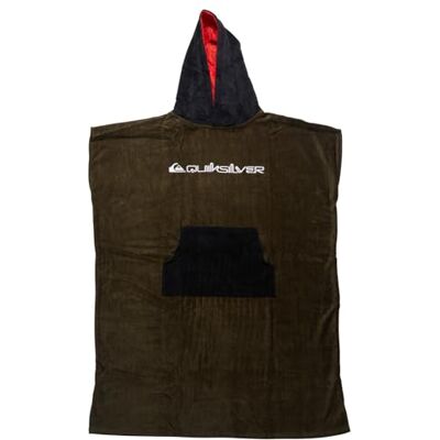 Quiksilver Surf Ponczo z kapturem ręcznik męski brązowy jeden rozmiar Quiksilver Surf Ponczo z kapturem ręcznik męski brązowy jeden rozmiar