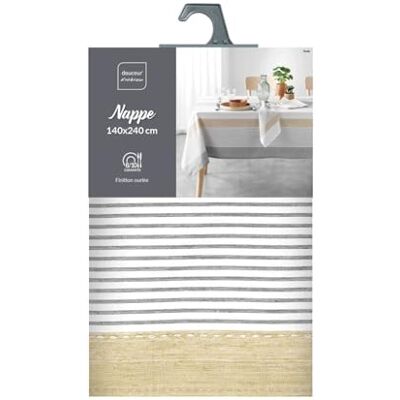 Douceur d'Intérieur , Prostokątny obrus (140 x 240 cm) Iliade, bawełna i poliester tkany Douceur d'Intérieur , Prostokątny obrus (140 x 240 cm) Iliade, bawełna i poliester tkany