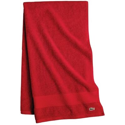 Lacoste Heritage Supima bawełniany ręcznik kąpielowy, czerwony (Formula 1), 89 cm x 178 cm Lacoste Heritage Supima bawełniany ręcznik kąpielowy, czerwony (Formula 1), 89 cm x 178 cm