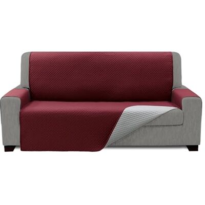 ECOMMERC3 Pokrowiec na sofę 4-osobową 200 x 220 cm Efekt nowej sofy Pokrowiec na sofę w kolorze czerwonym jasnoszary Łatwy montaż ECOMMERC3 Pokrowiec na sofę 4-osobową 200 x 220 cm Efekt nowej sofy Pokrowiec na sofę w kolorze czerwonym jasnoszary Łatwy montaż