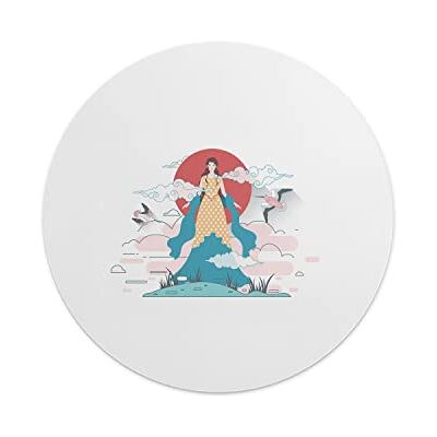 Questo Casa , Okrągły Drukowane Cyfrowo Podkładka Pod Mysz, Antypoślizgowa Podstawa, Średnica: 22 Cm Questo Casa , Okrągły Drukowane Cyfrowo Podkładka Pod Mysz, Antypoślizgowa Podstawa, Średnica: 22 Cm
