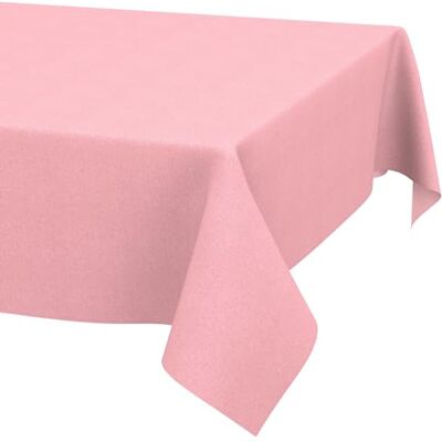 ANRO Obrus zmywalny Różowy wygląd lnu 240x140 cm na zewnątrz plamoodporny i wodoodporny, łatwy w pielęgnacji – można prać w 30 °C ANRO Obrus zmywalny Różowy wygląd lnu 240x140 cm na zewnątrz plamoodporny i wodoodporny, łatwy w pielęgnacji – można prać w 30 °C