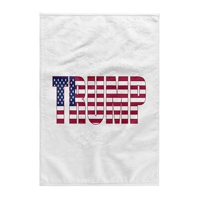 3dRose Amerykańska typografia patriotyczna USA Donald Trump-biały ręcznik, 38 x 56 cm (twl_275058_1) 3dRose Amerykańska typografia patriotyczna USA Donald Trump-biały ręcznik, 38 x 56 cm (twl_275058_1)