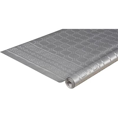 Exacompta Pro Nappe R480652I Profesjonalny obrus ze wzorem papieru damaszkowego w rolce 6m długości x 1,20m szerokości jednorazowy, uniwersalny szykowny i klasyczny nakrycie stołu 12 sztuk kolor srebrny metalik Exacompta Pro Nappe R480652I Profesjonalny obrus ze wzorem papieru damaszkowego w rolce 6m długości x 1,20m szerokości jednorazowy, uniwersalny szykowny i klasyczny nakrycie stołu 12 sztuk kolor srebrny metalik