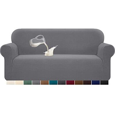 Granbest Premium Water Repellent Sofa Cover High Stretch Couch Slipcover Super Soft Fabric Couch Covers (Light Gray, Large) Granbest Premium Water Repellent Sofa Cover High Stretch Couch Slipcover Super Soft Fabric Couch Covers (Light Gray, Large)