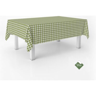ECOMMERC3 Vichy obrus na stół prostokątny rozmiar 140 x 140 cm Vichy w dotyku wyjątkowo miękki i wodoodporny obrus pistacjowy ECOMMERC3 Vichy obrus na stół prostokątny rozmiar 140 x 140 cm Vichy w dotyku wyjątkowo miękki i wodoodporny obrus pistacjowy