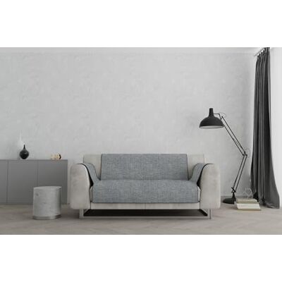 Italian Bed Linen COMFORT antypoślizgowe pokrowce na sofę wykonane we Włoszech, ciemny szary, 2 miejsca Italian Bed Linen COMFORT antypoślizgowe pokrowce na sofę wykonane we Włoszech, ciemny szary, 2 miejsca