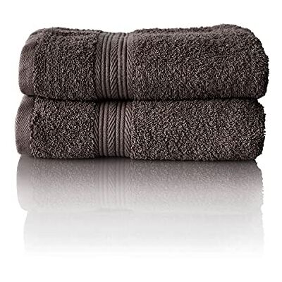 Glart Premium zestaw ręczników frotte, seria frotte w 6 kolorach i 5 rozmiarach, kolor: antracyt, 2 x ręczniki do rąk 50 x 100 cm Glart Premium zestaw ręczników frotte, seria frotte w 6 kolorach i 5 rozmiarach, kolor: antracyt, 2 x ręczniki do rąk 50 x 100 cm
