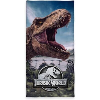 Herding , Jurassic World aksamitny ręcznik 75 x 150 cm, 100% bawełna, aksamit Herding , Jurassic World aksamitny ręcznik 75 x 150 cm, 100% bawełna, aksamit