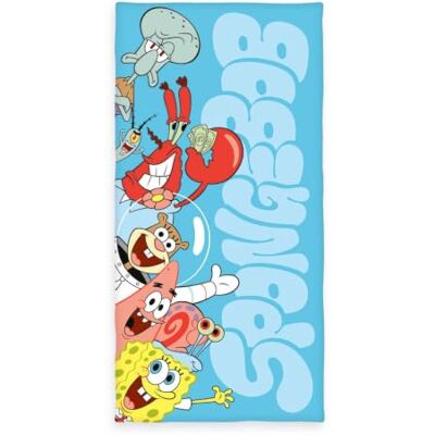 Herding , SpongeBob SquarePants ręcznik 75 x 150 cm, mały miękki ręcznik dla dzieci, do łazienki i plaży, 100% bawełna Herding , SpongeBob SquarePants ręcznik 75 x 150 cm, mały miękki ręcznik dla dzieci, do łazienki i plaży, 100% bawełna