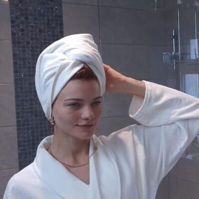PROTECHT DRYPLUS Ręcznik do włosów z mikrofibry biały PROTECHT DRYPLUS Ręcznik do włosów z mikrofibry biały