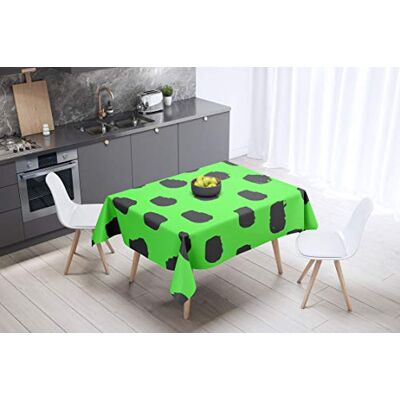 Bonamaison Dekoracja kuchenna, obrus, neonowy zielony opar, 140 x 140 cm zaprojektowany i wyprodukowany w Turcji Bonamaison Dekoracja kuchenna, obrus, neonowy zielony opar, 140 x 140 cm zaprojektowany i wyprodukowany w Turcji