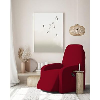 Italian Bed Linen FASHIONABLE Elastyczny pokrowiec na fotel rozkładany, bordowy, standardowy rozmiar Italian Bed Linen FASHIONABLE Elastyczny pokrowiec na fotel rozkładany, bordowy, standardowy rozmiar