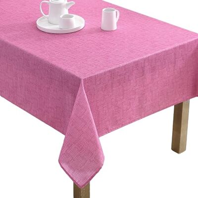 Laura Ashley Dekoracyjny obrus, odporny na zagniecenia, plamy, wodoodporny, łatwy w pielęgnacji, poliestrowy, do jadalni, na święta i imprezy, okrągły, 152 x 213 cm, magenta Laura Ashley Dekoracyjny obrus, odporny na zagniecenia, plamy, wodoodporny, łatwy w pielęgnacji, poliestrowy, do jadalni, na święta i imprezy, okrągły, 152 x 213 cm, magenta
