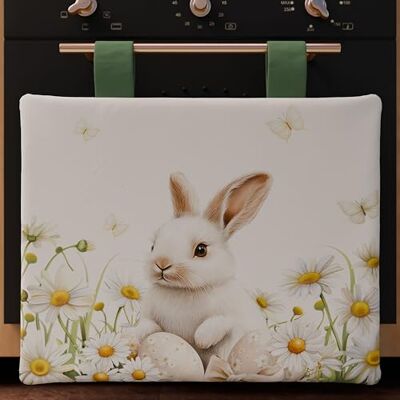 PETTI Artigiani Italiani Wielkanocny pokrowiec na piekarnik kuchenny, nowoczesny pokrowiec na piekarnik 40 x 50 cm na Wielkanoc z nadrukiem cyfrowym, 26 31, 100% wyprodukowano we Włoszech PETTI Artigiani Italiani Wielkanocny pokrowiec na piekarnik kuchenny, nowoczesny pokrowiec na piekarnik 40 x 50 cm na Wielkanoc z nadrukiem cyfrowym, 26 31, 100% wyprodukowano we Włoszech