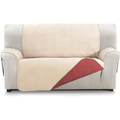 Martina Home Pokrowce SOFA Milano 2-osobowy Beżowy/Czerwony Martina Home Pokrowce SOFA Milano 2-osobowy Beżowy/Czerwony