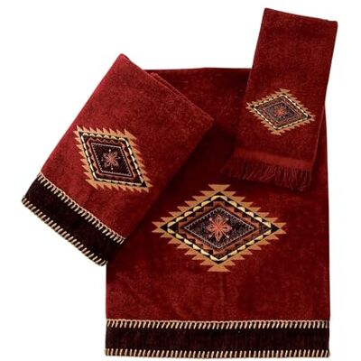 Avanti Linens Mojave Collection, bawełna, cegła, 3-częściowy zestaw ręczników Avanti Linens Mojave Collection, bawełna, cegła, 3-częściowy zestaw ręczników