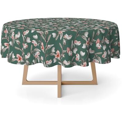 Martina Home Olga zielony okrągły obrus powlekany żywicą 140 cm Martina Home Olga zielony okrągły obrus powlekany żywicą 140 cm