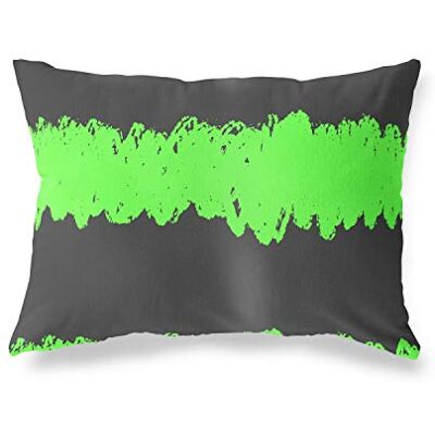 Bonamaison Poduszka ozdobna poszewka na poduszkę w kolorze neonowego zielonego dymu, miękka wygodna, do domu, samochodu, biura, salonu, sypialni, 35 x 50 cm – zaprojektowana i wyprodukowana w Turcji Bonamaison Poduszka ozdobna poszewka na poduszkę w kolorze neonowego zielonego dymu, miękka wygodna, do domu, samochodu, biura, salonu, sypialni, 35 x 50 cm – zaprojektowana i wyprodukowana w Turcji
