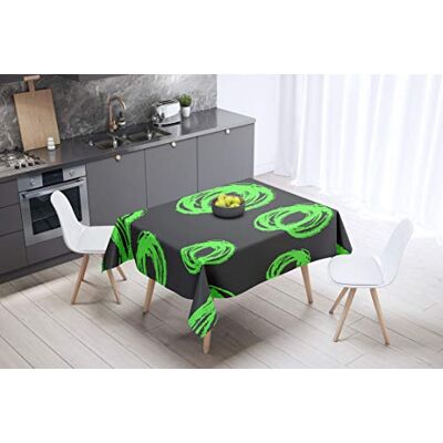 Bonamaison Dekoracja kuchenna, obrus, neonowy zielony opar, 140 x 140 cm zaprojektowany i wyprodukowany w Turcji Bonamaison Dekoracja kuchenna, obrus, neonowy zielony opar, 140 x 140 cm zaprojektowany i wyprodukowany w Turcji