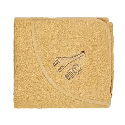 Sterntaler Ręcznik kąpielowy z kapturem dla niemowląt, 100 x 100 cm, żyrafa Kaya – miękki, chłonny bawełniany ręcznik kąpielowy z uroczą aplikacją – dla niemowląt i małych dzieci – ochra Sterntaler Ręcznik kąpielowy z kapturem dla niemowląt, 100 x 100 cm, żyrafa Kaya – miękki, chłonny bawełniany ręcznik kąpielowy z uroczą aplikacją – dla niemowląt i małych dzieci – ochra