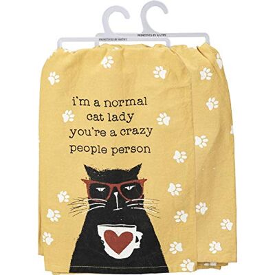 Primitives by Kathy Ręcznik kuchenny I'm A Normal Cat Lady You're A Crazy People Person Primitives by Kathy Ręcznik kuchenny I'm A Normal Cat Lady You're A Crazy People Person