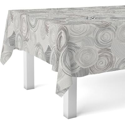 Martina Home Obrus Hule Circle Szary 200X140 CM Martina Home Obrus Hule Circle Szary 200X140 CM