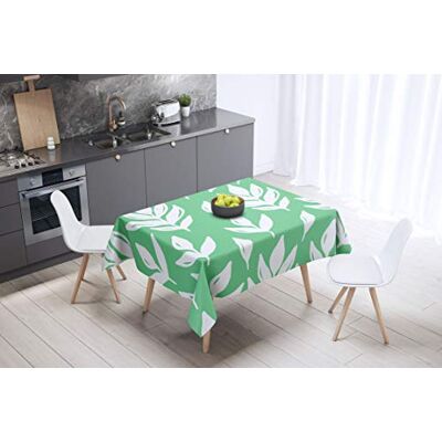 Bonamaison Dekoracja kuchenna, obrus, benzynowa zieleń, biały, 140 x 140 cm zaprojektowany i wyprodukowany w Turcji Bonamaison Dekoracja kuchenna, obrus, benzynowa zieleń, biały, 140 x 140 cm zaprojektowany i wyprodukowany w Turcji