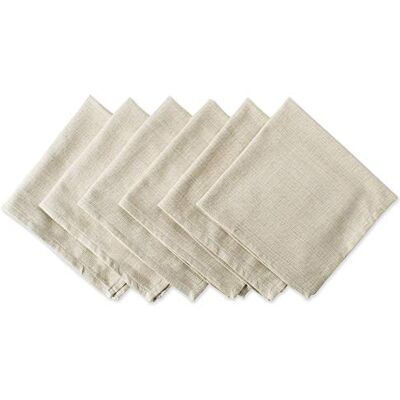 DII Kolekcja stołowa, bawełna, taupe, 50 cm x 50 cm (zestaw 6 szt.) DII Kolekcja stołowa, bawełna, taupe, 50 cm x 50 cm (zestaw 6 szt.)