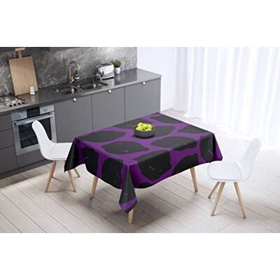 Bonamaison Dekoracja kuchenna, obrus, fioletowy, czarny, 140 x 140 cm – zaprojektowany i wyprodukowany w Turcji Bonamaison Dekoracja kuchenna, obrus, fioletowy, czarny, 140 x 140 cm – zaprojektowany i wyprodukowany w Turcji