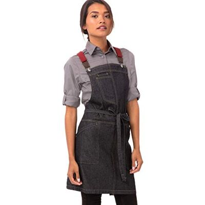 ABS01WIBL0-IBL-OS Chef Works Męski fartuch Berkeley Petite Bib Work Utility, Niebieski Indigo, rozmiar uniwersalny ABS01WIBL0-IBL-OS Chef Works Męski fartuch Berkeley Petite Bib Work Utility, Niebieski Indigo, rozmiar uniwersalny