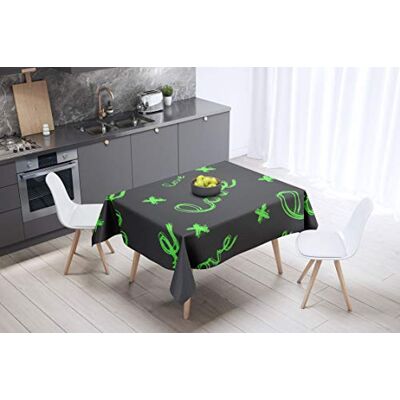 Bonamaison Dekoracja kuchenna, obrus, neonowy zielony opar, 140 x 140 cm zaprojektowany i wyprodukowany w Turcji Bonamaison Dekoracja kuchenna, obrus, neonowy zielony opar, 140 x 140 cm zaprojektowany i wyprodukowany w Turcji