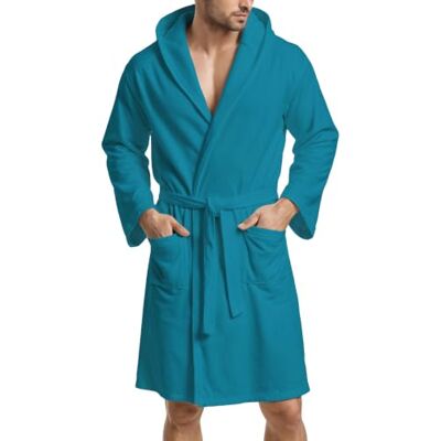 8056897035436 PETTI Artigiani Italiani Szlafrok z Mikrofibry Męski Damski z Kapturem, Kieszeniami, Paskiem, Unisex Szybkoschnący na Siłownię, Basen, Plażę, Spa, Morski, S 8056897035436 PETTI Artigiani Italiani Szlafrok z Mikrofibry Męski Damski z Kapturem, Kieszeniami, Paskiem, Unisex Szybkoschnący na Siłownię, Basen, Plażę, Spa, Morski, S