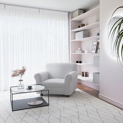 Italian Bed Linen Pokrowiec na sofę "Più Bello", biały, 1 przestrzeń Italian Bed Linen Pokrowiec na sofę "Più Bello", biały, 1 przestrzeń