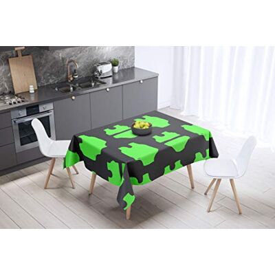Bonamaison Dekoracja kuchenna, obrus, neonowy zielony opar, 140 x 140 cm zaprojektowany i wyprodukowany w Turcji Bonamaison Dekoracja kuchenna, obrus, neonowy zielony opar, 140 x 140 cm zaprojektowany i wyprodukowany w Turcji