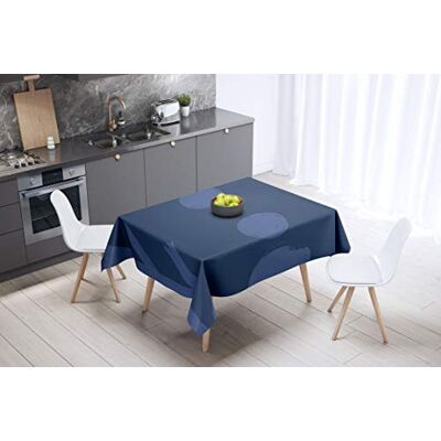 Bonamaison Dekoracja kuchenna, obrus, niebieski, 140 x 140 cm – zaprojektowany i wyprodukowany w Turcji Bonamaison Dekoracja kuchenna, obrus, niebieski, 140 x 140 cm – zaprojektowany i wyprodukowany w Turcji